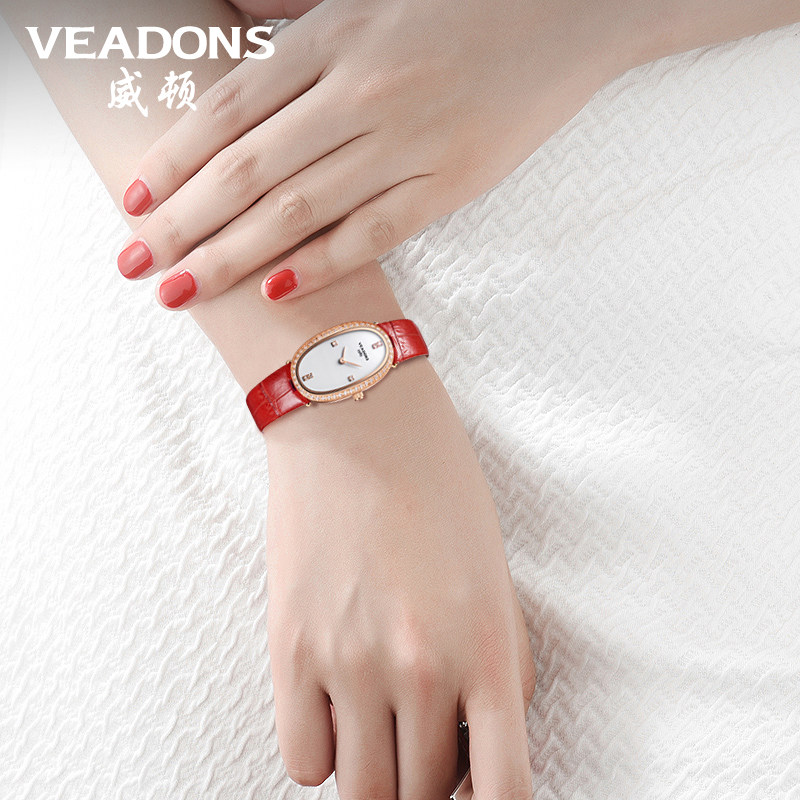 威顿手表女士简约气质名牌2020新款瑞士防水钨钢女款时尚十大品牌
