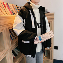 工装棉衣男潮流韩版学生秋冬季加厚外套男士潮牌ins宽松港风棉服