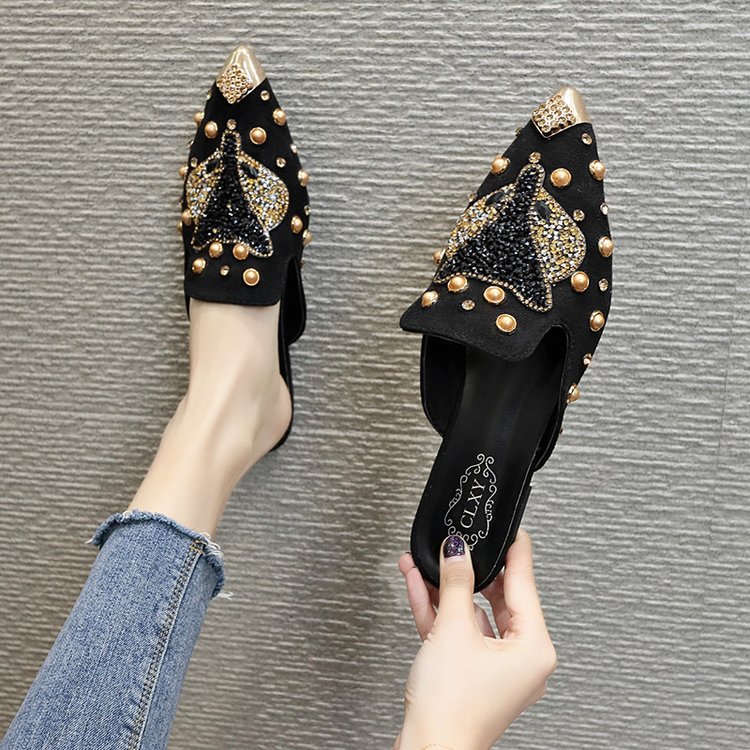 拖鞋女外穿2022新款时尚穆勒鞋