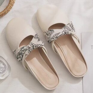 包头半拖女款外穿2026夏天新款今年流行爆款超火一脚蹬平底凉拖鞋