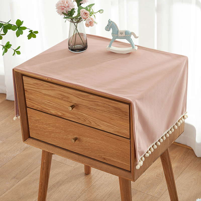 简约床头柜盖布罩冰箱洗衣机冰箱