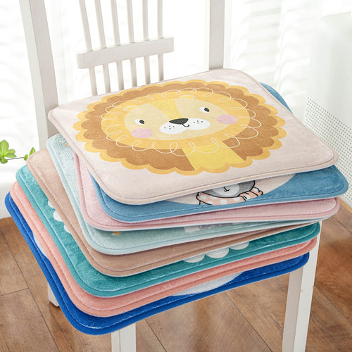 ins风印花办公室卡通椅子座垫