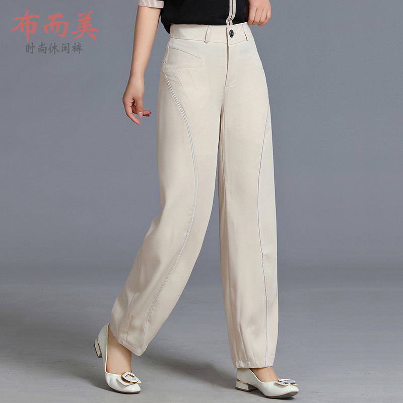 夏季薄款萝卜裤妈妈免烫休闲女裤