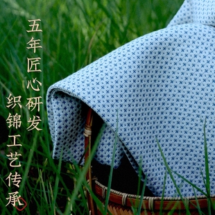 和锦生老粗布枕套纯棉全棉枕头套单只一对加厚厚实「风车」老棉布