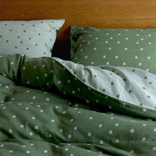 和锦生纱布被套纯棉全棉被罩柔软舒服「合欢」