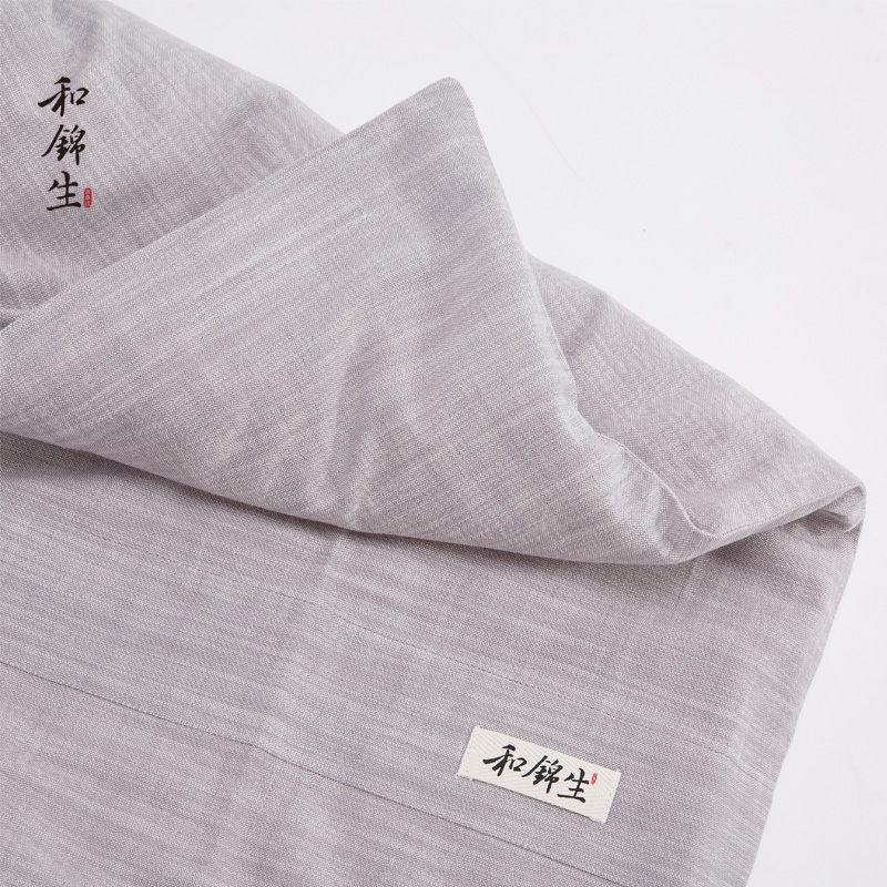 非遗鲁锦「安心」被套单件 纯棉全棉纯色被罩 老粗布 老工艺棉布