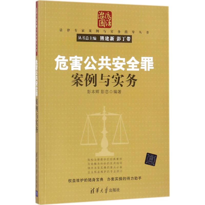 【官方正版】 危害公共安全罪案例与实务（法律专家案例与实务指导丛书） 9787302481034 彭本辉、彭恋 清华大学出版社