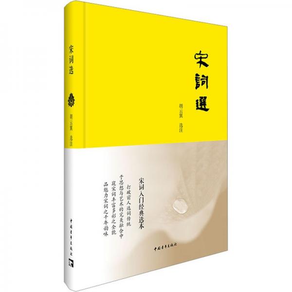 【官方正版】 宋词选 胡云翼选注 中国青年出版社 9787515370330