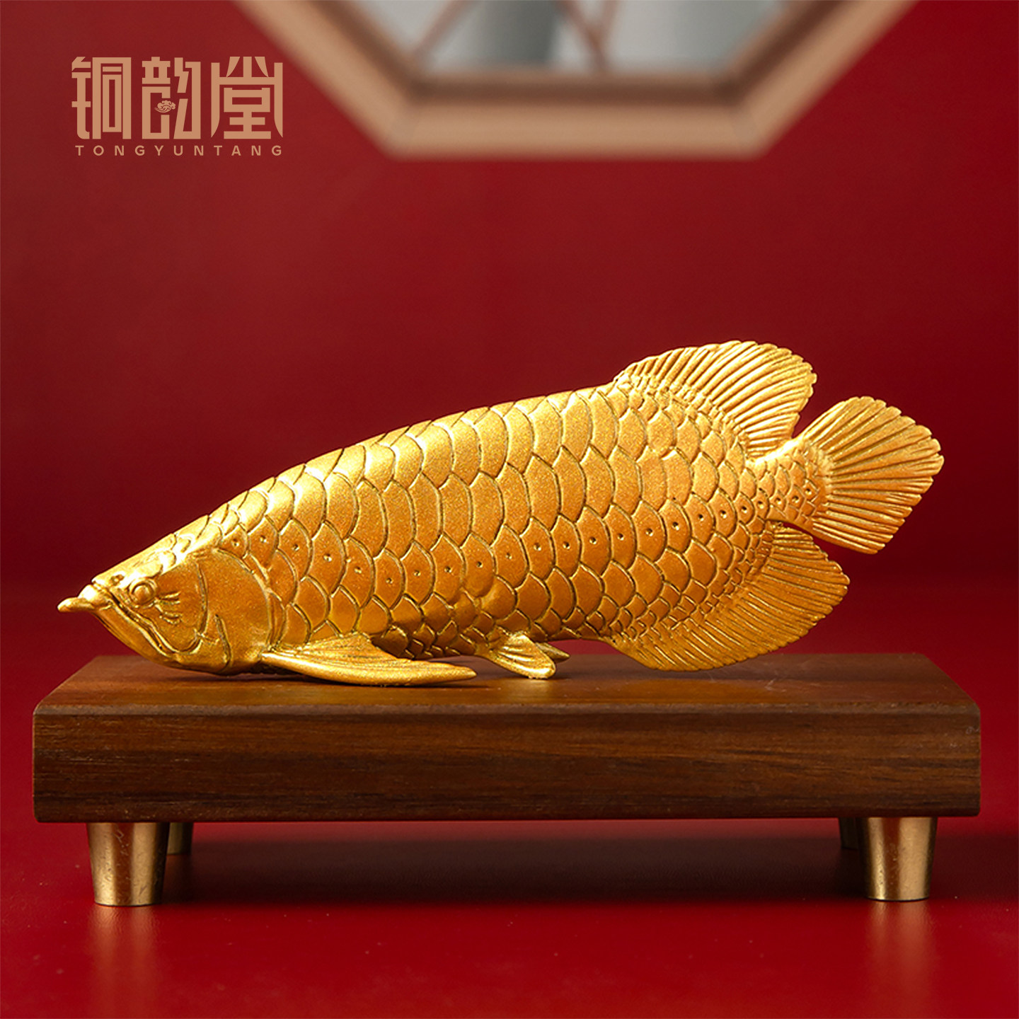 铜金龙鱼摆件沙金锦鲤年年有余吉祥物客厅办公桌装饰乔迁开业礼品,家居饰品,桌面摆件,淘宝优惠券,粉丝福利购,淘宝优惠卷