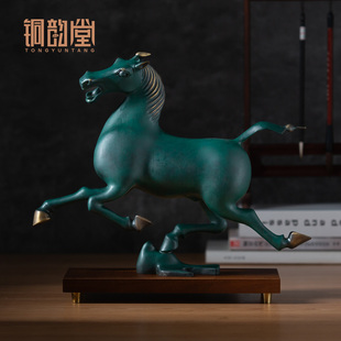 马踏飞燕摆件铜奔马仿古青铜器三星堆文创纪念品马到成功开业礼品