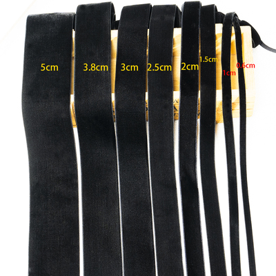 鞋帽天鹅绒加密优质黑色蝴蝶结