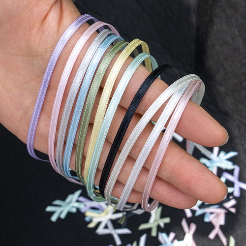 3mm高品质双面高密涤纶丝带