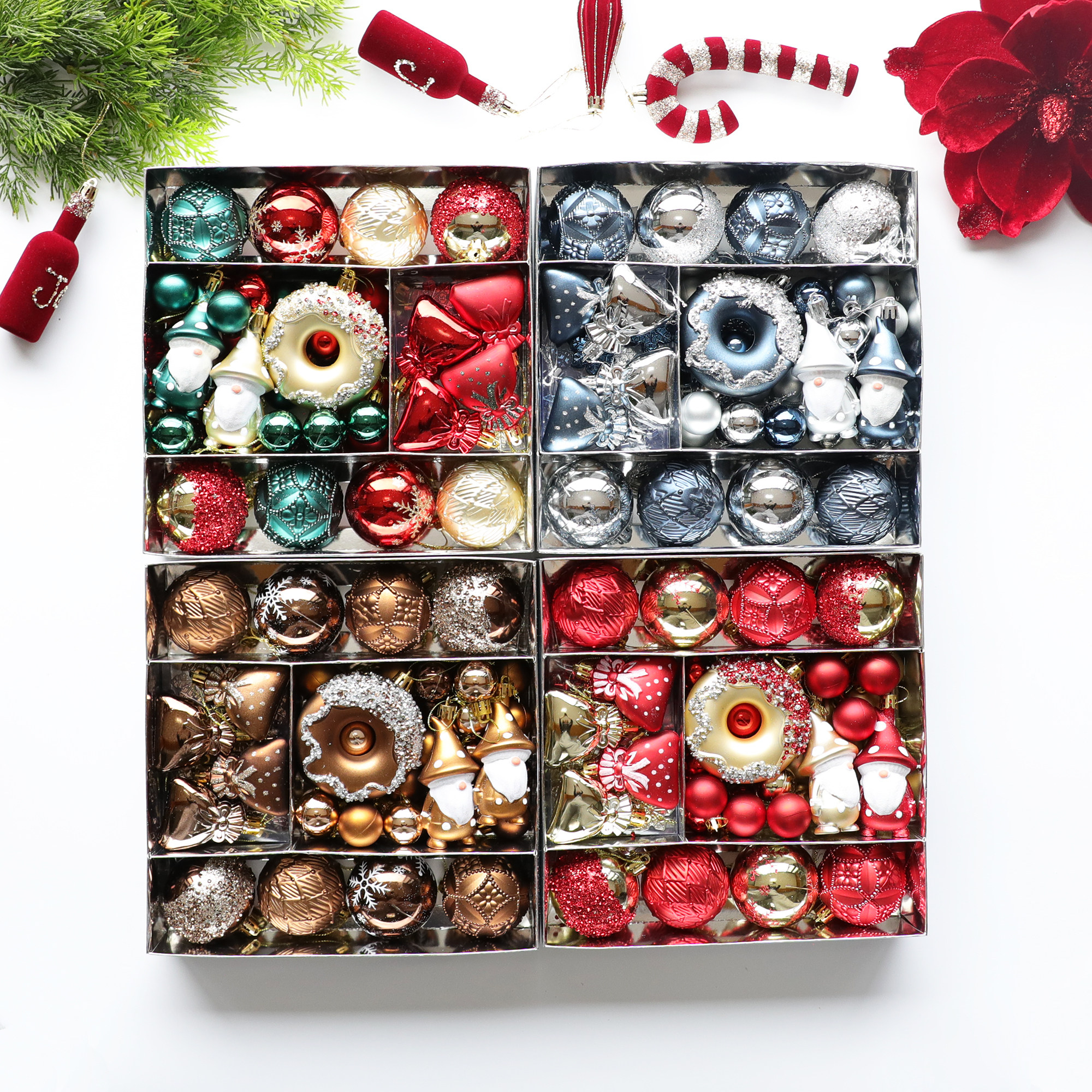 圣诞节装饰品圣诞球圣诞彩绘异形球电镀塑料手绘球圣诞树挂饰吊饰,节庆用品/礼品,圣诞装饰品,淘宝优惠券,粉丝福利购,淘宝优惠卷