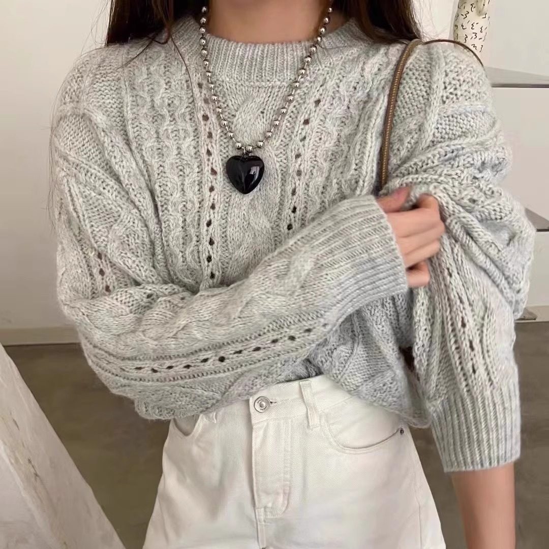 FIFTEEN 慵懒风宽松奶乎乎减龄针织毛衣新款打底秋冬套头毛衣内搭