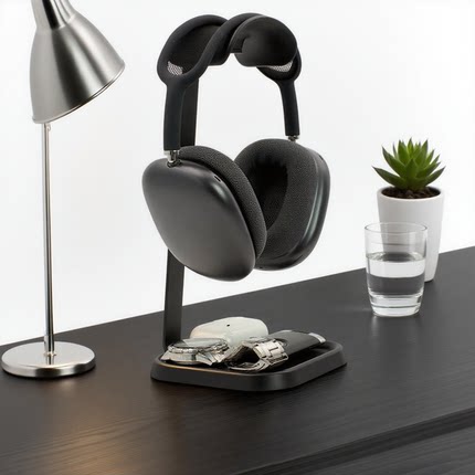 创意头戴式耳机支架通用耳机架托AirPods Pro Max收纳架子电竞游戏耳麦置物挂架办公桌面蓝牙无线耳机支撑架