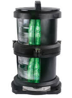 船用户外防水航行LED信号灯 CXH1-101PL 船舶绿色双层右舷灯