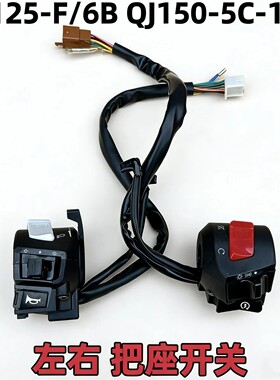 钱QJ江摩托车125-F/150-5C-18A手把座左右组合开关点火喇叭转弯灯