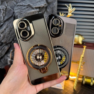 电镀金色散热Magic7适用荣耀300手机壳300Ultra蜂窝网孔透气400Pro解压陀螺支架200轻薄100带镜头膜90硬壳80