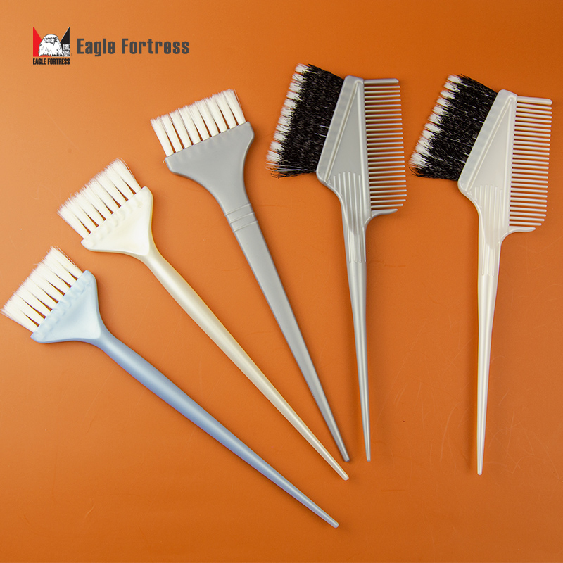 鹰堡专业染发刷子单面软毛美发染刷理发店工具刷双面波浪焗油梳子