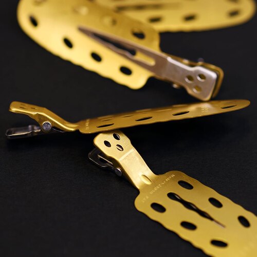 y.s.park_日本进口新的无痕夹子全金属夹子确保耐用留海夹晚装夹