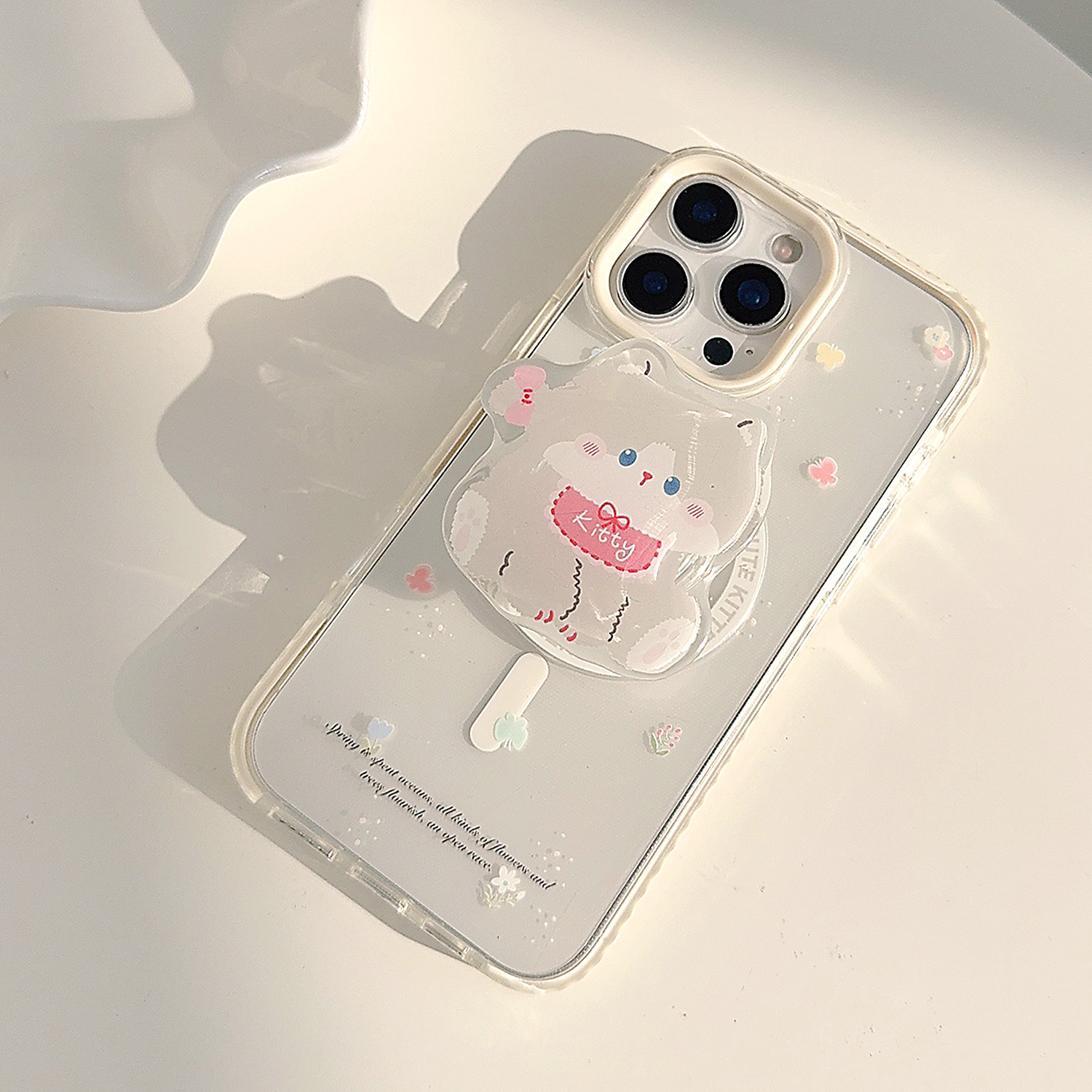 ins风少女卡通猫咪磁吸支架适用苹果16promax手机壳iphone17新款15pro女款14韩系小众可爱11全包软壳保护套,3C数码配件,手机保护套/壳,淘宝优惠券,粉丝福利购,淘宝优惠卷