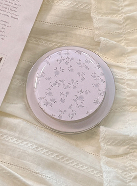 紫色小碎花适用MagSafe磁吸支架吸附可伸缩气囊支架温柔清新ins风