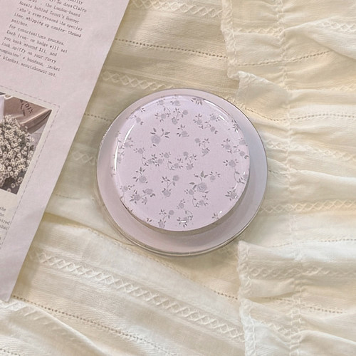 紫色小碎花适用MagSafe磁吸支架吸附可伸缩气囊支架温柔清新ins风