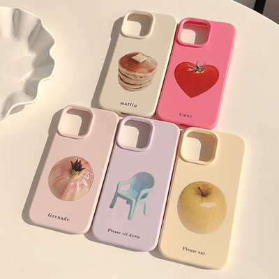ins风蔬果系列适用苹果16promax手机壳iphone17新款15pro男女款14小众简约韩系11艺术风个性16软壳时尚高级感
