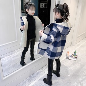 女童毛呢大衣外套秋冬款