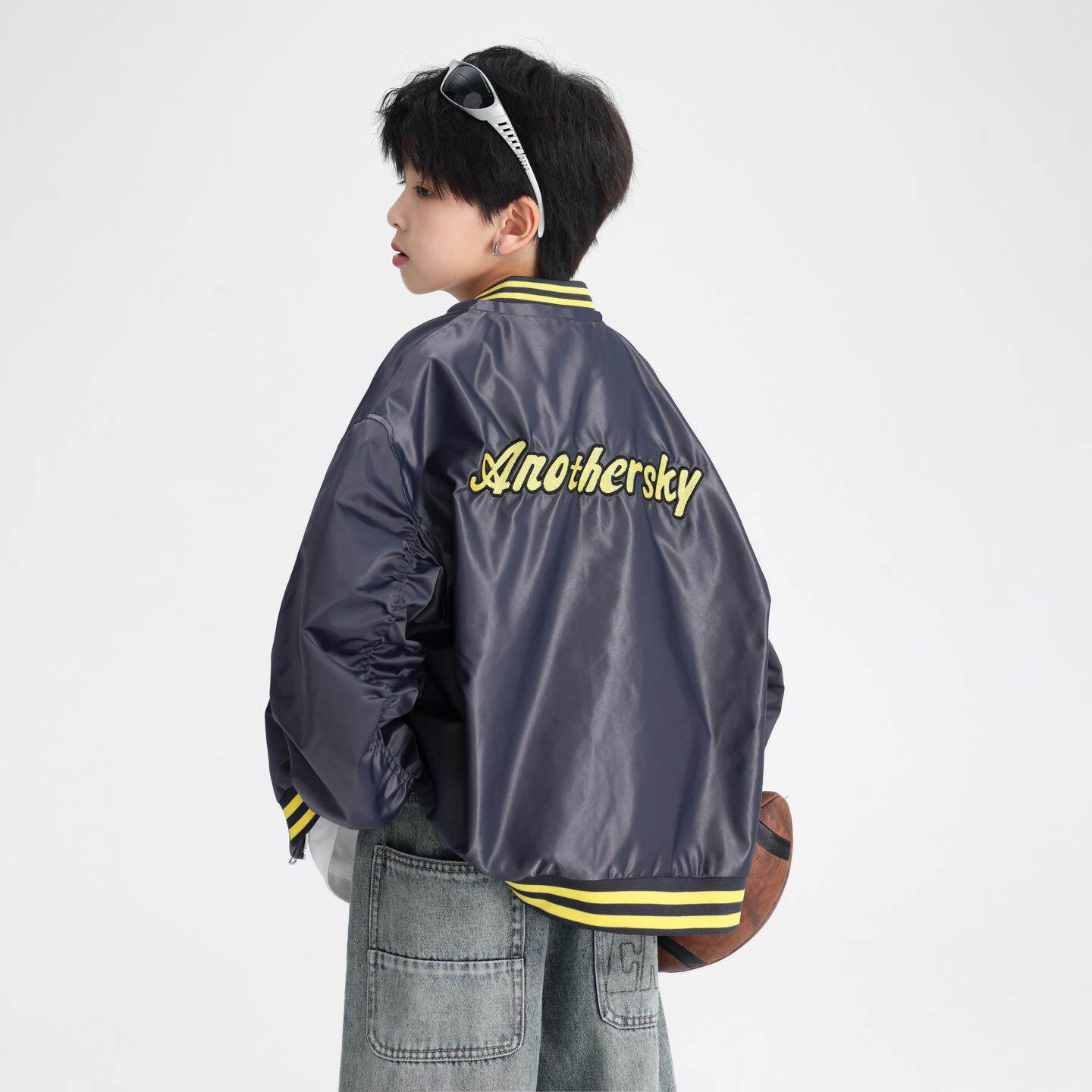男童春装范运青动棒球服韩外套2026新款少年儿童春季撞色防风夹克