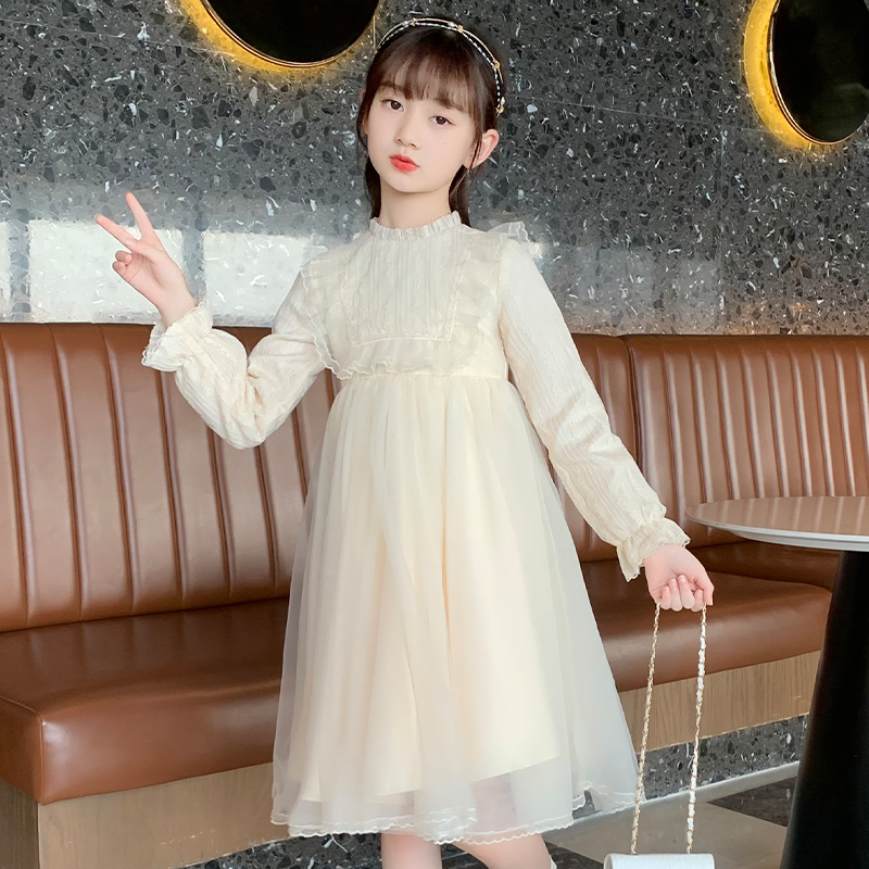女童连衣裙儿童长袖裙子