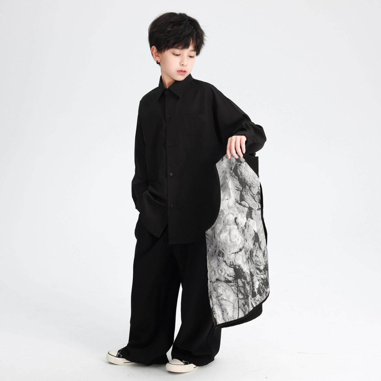 童装童秋季中式长袖服套装202服5新汉款儿童国风演出唐装三件套