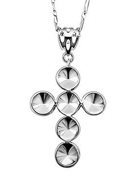 925银十字架首饰品锁骨链