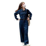 现货-主推新品-牛仔阔腿连体裤（送腰带）C252-2329P145K198，女装连体裤，新风尚