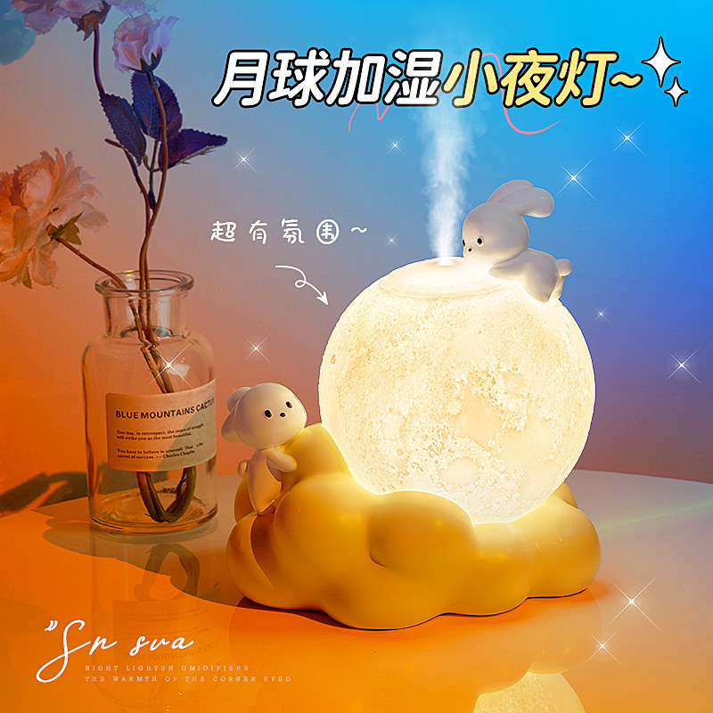 生日礼物女生七夕情人节送女友朋友给闺蜜实用的小众高级感加湿器