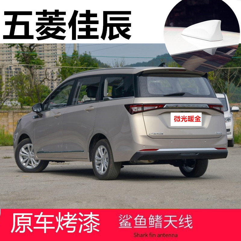 微光暖金色汽车顶翼收音机天线