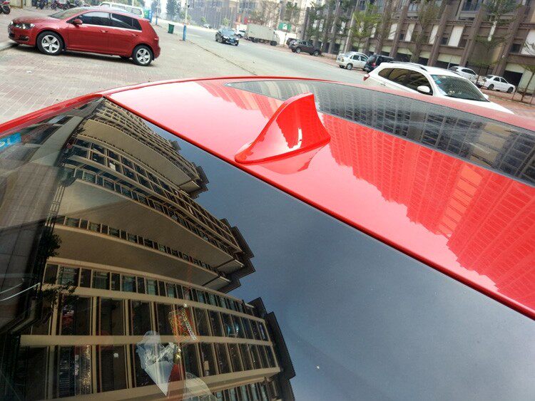 适用长安奔奔EV300珍珠白ev360改装前置信号鲨鱼鳍汽车收音机天线