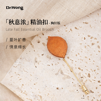 drwong秋意浓衣物胸针精油纯手工