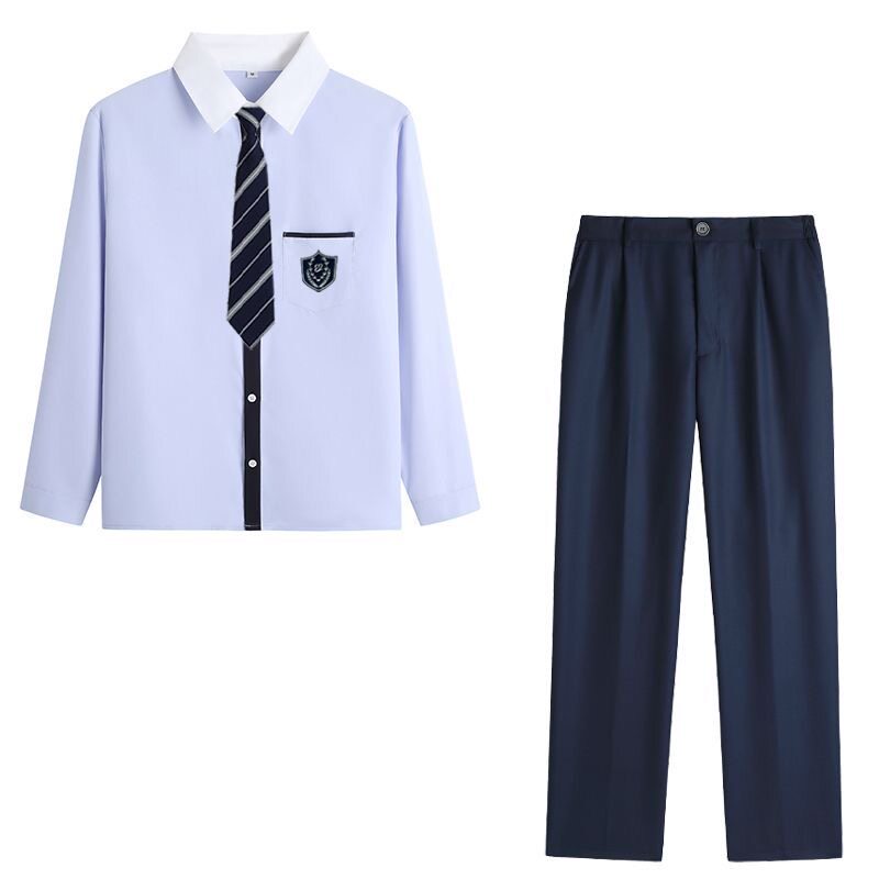 班服学院风夏季长袖高中生毕业季儿童演出服