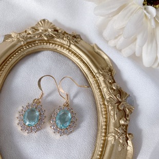 手作耳环第二弹天然水晶耳钉耳饰法式风情独特个性张扬碧玺刀马旦