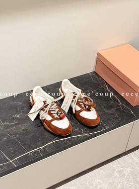 ELEVEN 超好穿！3/28 新品 26FW 复古拼色系带平底休闲德训鞋