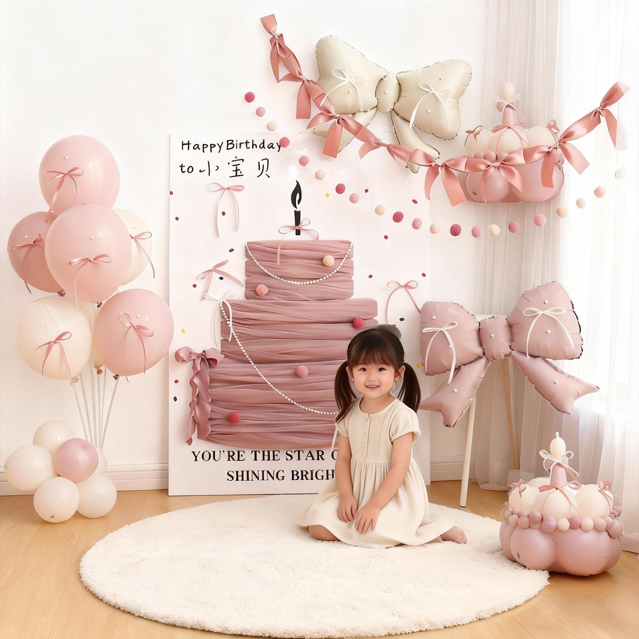 12岁女孩女童生日布置蛋糕网纱气球KT板氛围场景ins风派对装饰2岁,节庆用品/礼品,装扮布置套餐,淘宝优惠券,粉丝福利购,淘宝优惠卷
