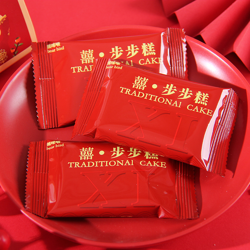 Bear Bird熊咪啾步步糕结婚喜糖中式传统点心婚礼糖果伴手礼批发
