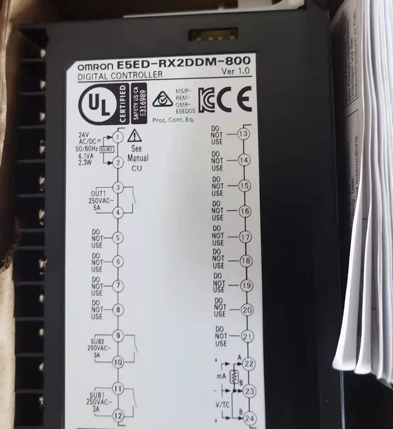 全新原装欧姆龙温控器E5ED-RX2DDM-80024VAC/DC E5CC-QX2ASM-880