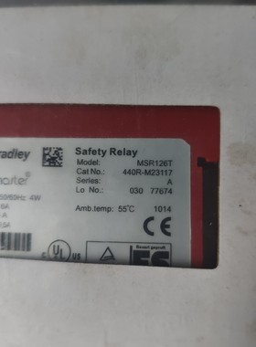 AB罗克韦尔安全继电器msR126T  440R-m2311拍前请询价