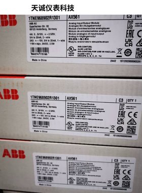AX561 DI810 FPBA-01 NCSA-01 FPBA-01  ABB PLC全新原装请询价