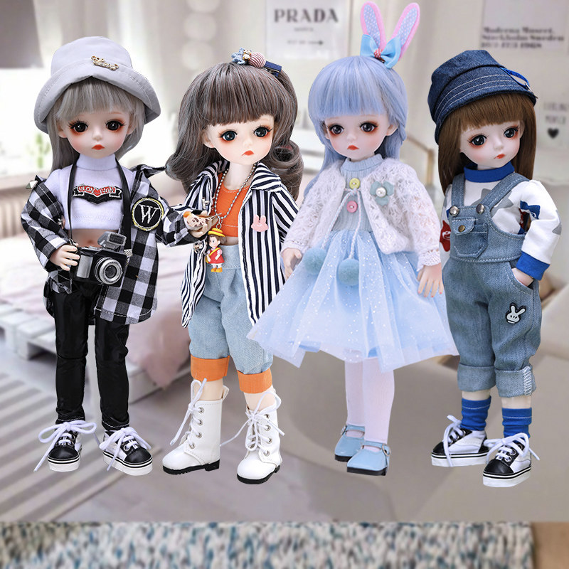 卡密儿娃娃衣服bjd娃6分公主实体换装仿真可爱关节人偶玩具衣服