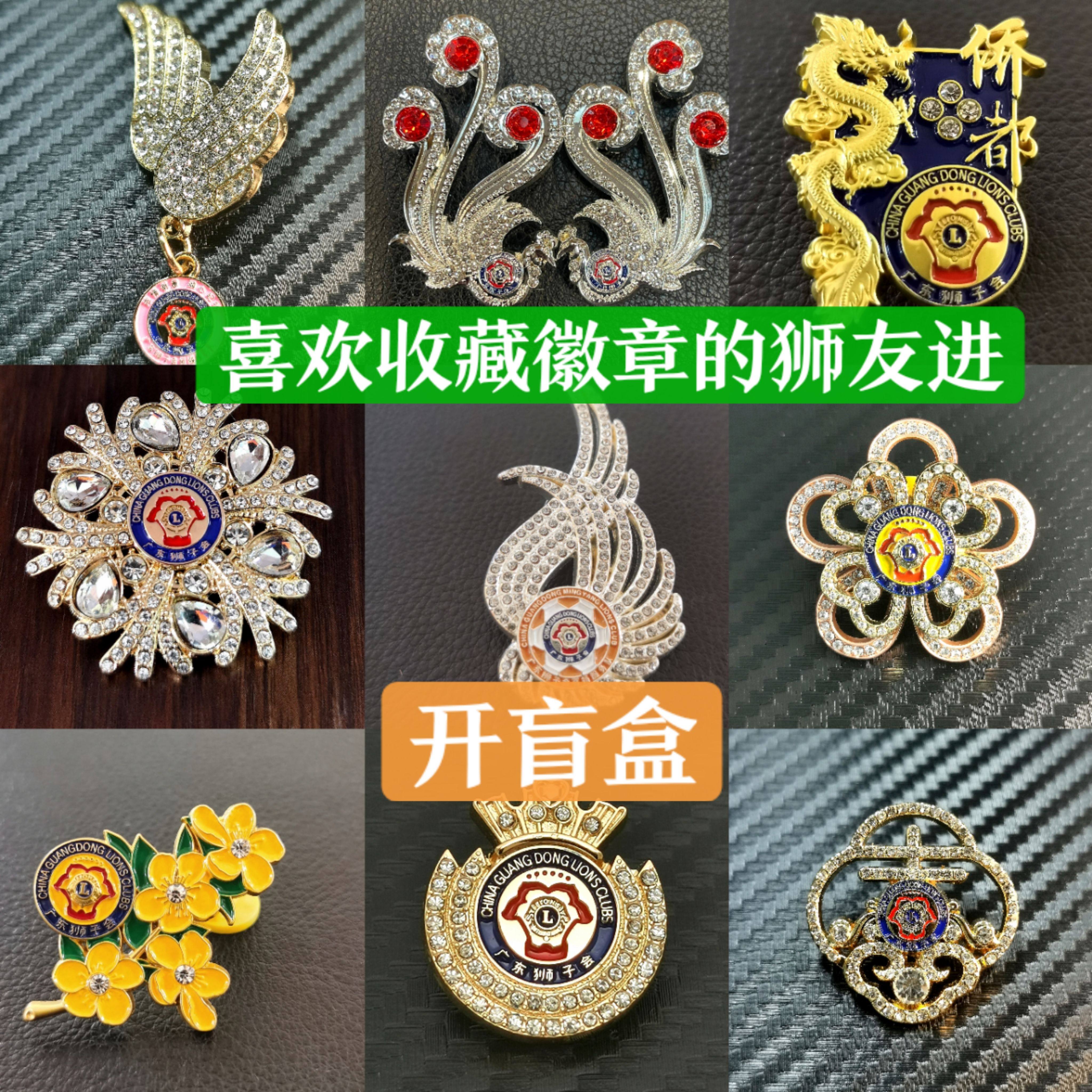 全球狮友徽章收藏限量版各服务队分区狮子会徽章开盲盒活动