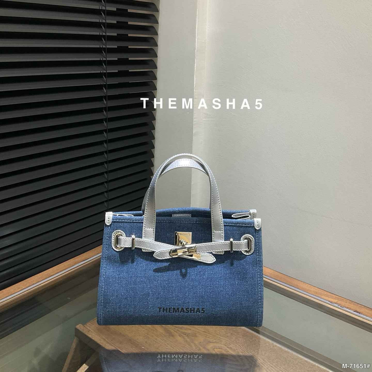 MSHA THE MASHA 5 春季新款牛仔小托特手提包