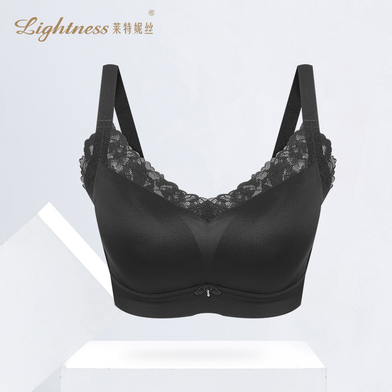 莱特妮丝无钢圈光面抹胸式文胸